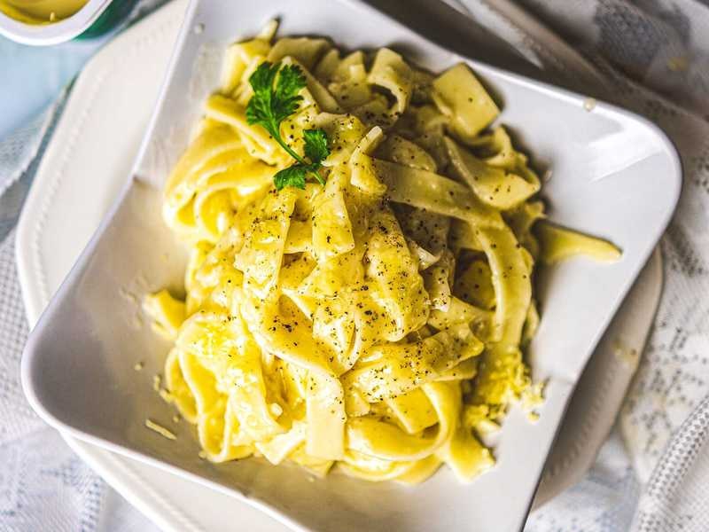 Fettuccine Alfredo - Recipe - Just For Eat